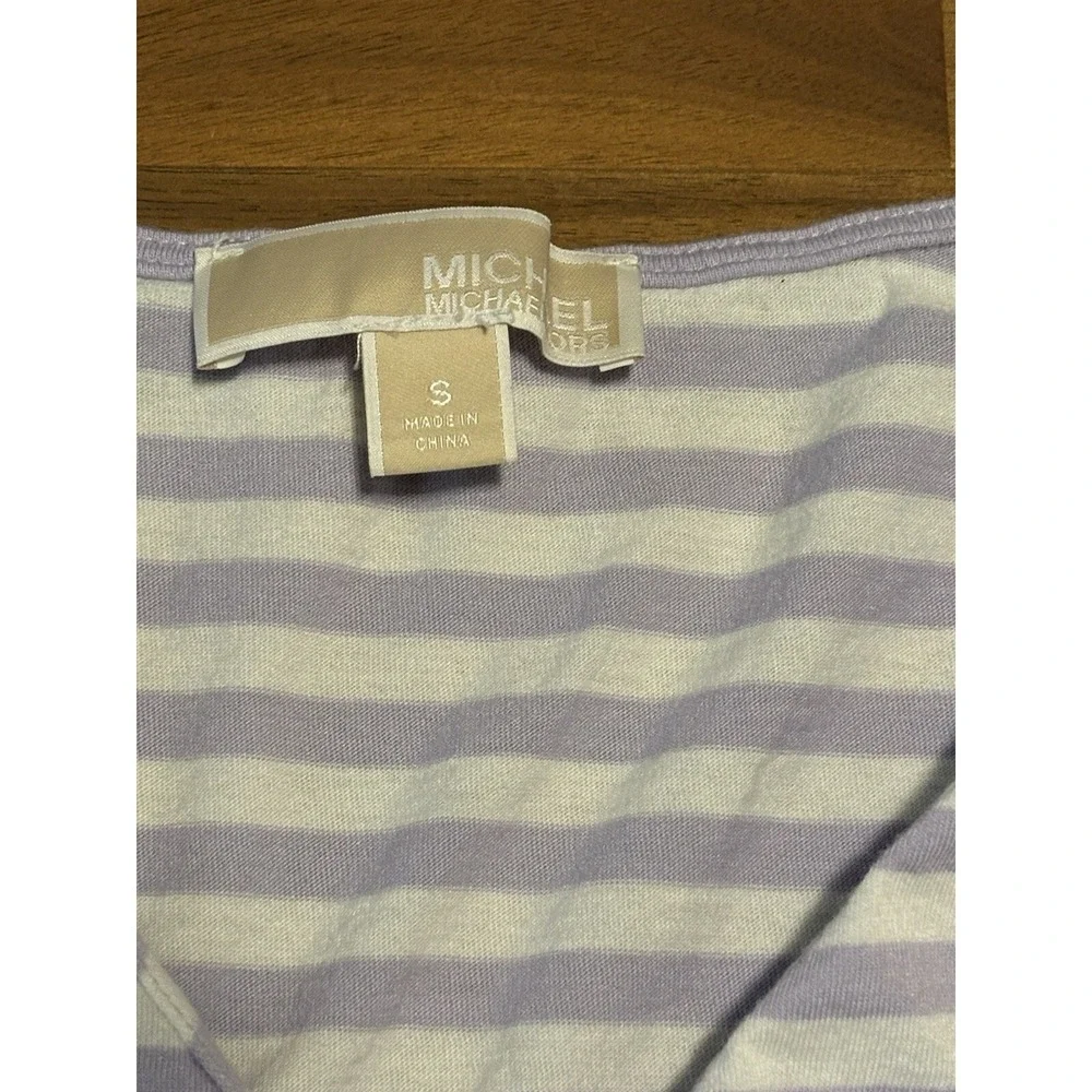 Michael Kors‎ Shirt Womens Small Striped Cold Shoulder Michael By Michael Kors